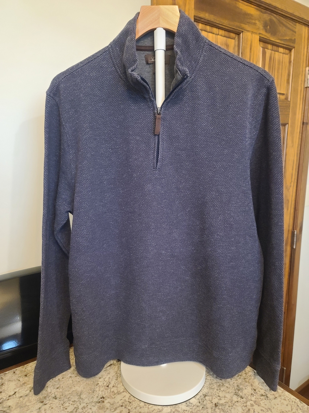 Tasso Elba Men's Half-Zip Knit Sweater - Blue
